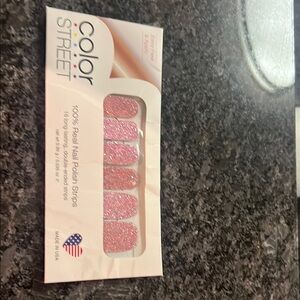 Color Street Sparkling Pink Nail Strips